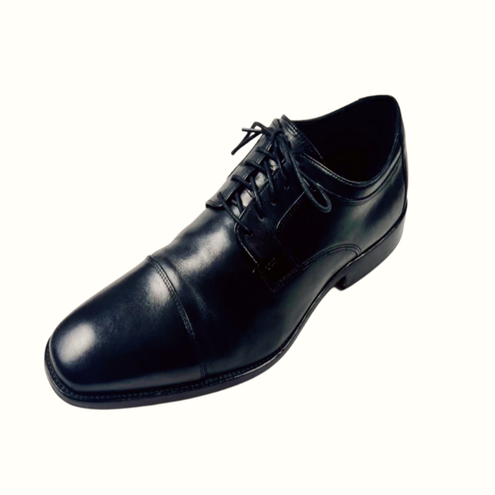 Johnston & Murphy Men's Black Leather Dress Shoes SZ 14M